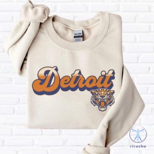 Detroit Tigers Sweatshirt Detroit Tigers Vintage Crewneck Tigers Baseball Detroit Tigers Shirt riracha 3