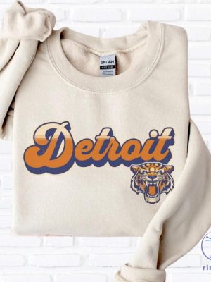 Detroit Tigers Sweatshirt Detroit Tigers Vintage Crewneck Tigers Baseball Detroit Tigers Shirt riracha 3