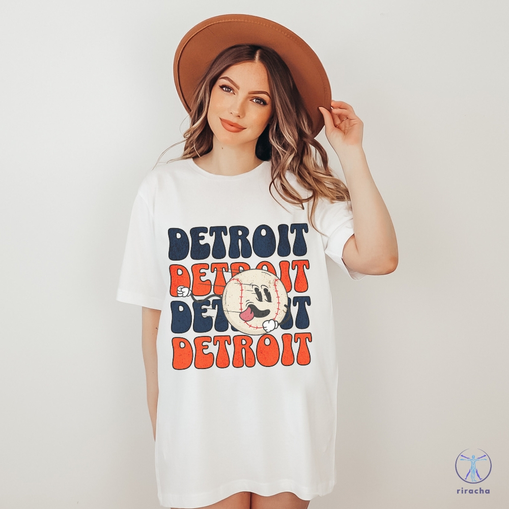 Detroit Retro Style Baseball Shirt Detroit Baseball Detroit Tigers Shirt