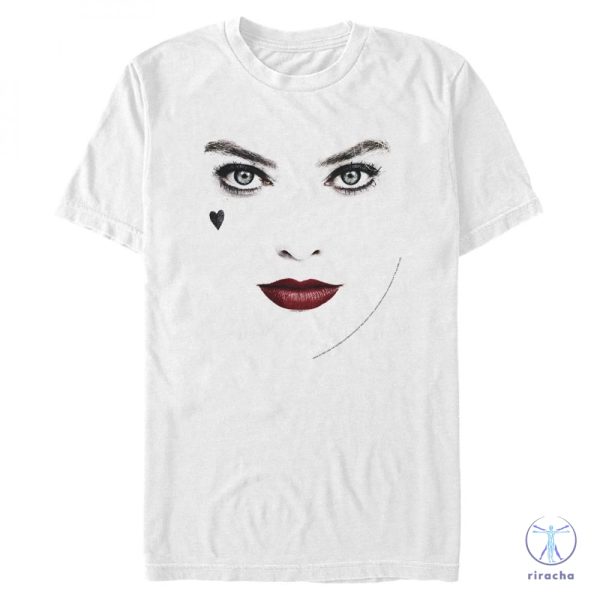 Harley Quinn Birds Of Prey Face White Tshirt Harley Quinn Shirt riracha 1