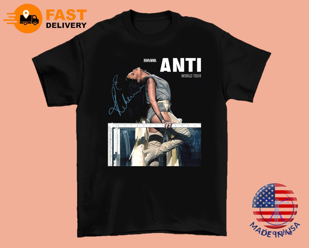 Rihanna Anti World Tour 2016 Gift Short Sleeve Unisex Tshirt Rihanna 2016 Album