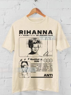 Rihanna Album Anti Music Fan Gift Tshirt Rihanna Album Tee Badgirl Riri Tshirt Rihanna 2016 Album riracha 2