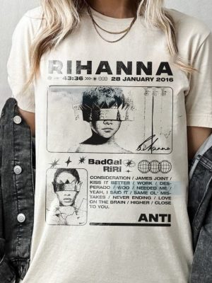 Rihanna Album Anti Music Fan Gift Tshirt Rihanna Album Tee Badgirl Riri Tshirt Rihanna 2016 Album riracha 4