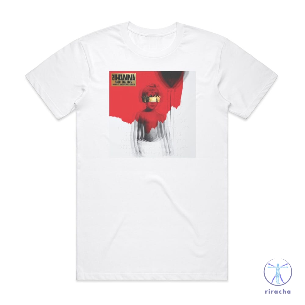 Rihanna Anti Album Cover Tshirt White Rihanna 2016 Album