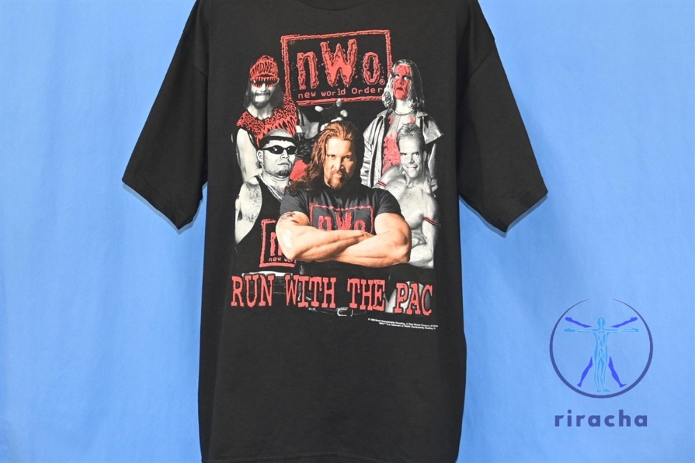 90S New World Order Nwo Wolfpac Wrestling T Shirt Extra Large Nwo Wolfpac Shirt