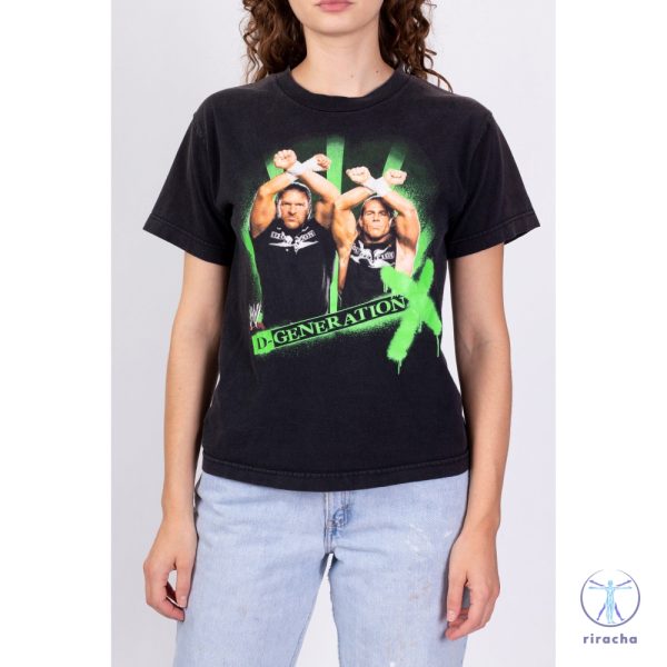 Vintage Dgeneration X Wwe Shawn Michaels And Triple H Shirt Degeneration X Shirt riracha 1