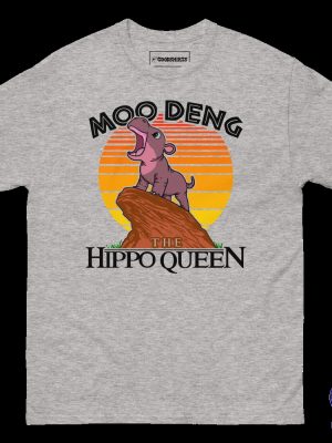 Moo Deng The Hippo Queen Shirt Moo Deng The Hippo Queen Sweatshirt Hoodie riracha 3