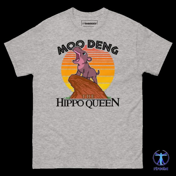 Moo Deng The Hippo Queen Shirt Moo Deng The Hippo Queen Sweatshirt Hoodie riracha 3