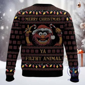 The Muppets Merry Christmas Filthy Animal Ugly Sweater The Muppets Merry Christmas Filthy Animal Sweatshirt riracha 2