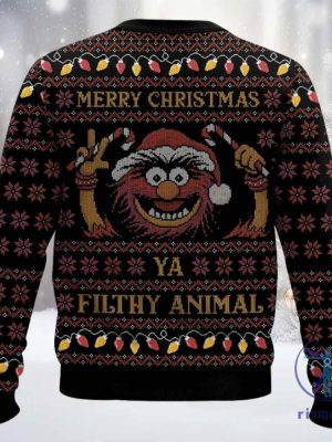 The Muppets Merry Christmas Filthy Animal Ugly Sweater The Muppets Merry Christmas Filthy Animal Sweatshirt riracha 2