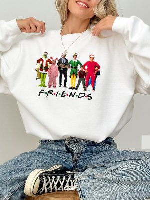 Christmas Friends Shirt Christmas Movie Watching Sweatshirt Christmas Friends Sweatshirt riracha 2