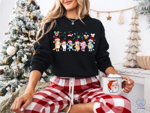 Disney Christmas Bluey Sweatshirt Disney Christmas Bluey Shirt Cute Disney Bluey Shirt riracha 5