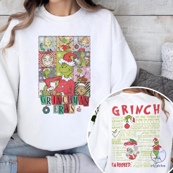 Grinchmas Eras Shirt Grinch Christmas Shirt Retro Grinch Tour Christmas Shirt riracha 2