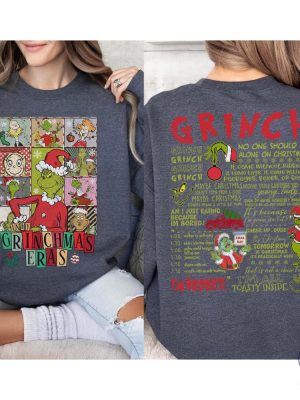 Grinchmas Eras Shirt Grinch Christmas Shirt Retro Grinch Tour Christmas Shirt riracha 3