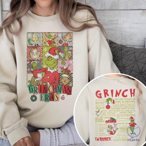 Grinchmas Eras Shirt Grinch Christmas Shirt Retro Grinch Tour Christmas Shirt riracha 4