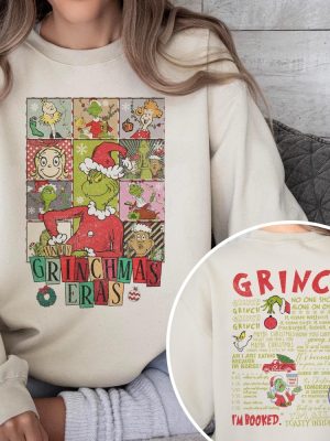 Grinchmas Eras Shirt Grinch Christmas Shirt Retro Grinch Tour Christmas Shirt riracha 4