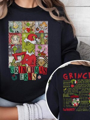 Grinchmas Eras Shirt Grinch Christmas Shirt Retro Grinch Tour Christmas Shirt riracha 5