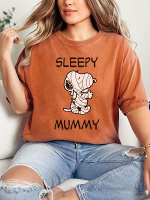 Snoopy Mummy Shirt Snoopy Shirt Peanuts Halloween Snoopy Hoodie Halloween Spooky Shirt riracha 6