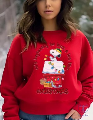 Snoopy Its Beginning To Look A Lot Like Christmas Sweatshirt Snoopy Christmas Sweater Snoopy Hoodie riracha 3