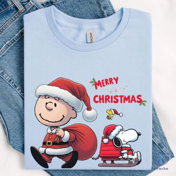 Snoopy And Friends Christmas Shirt Snoopy Christmas Sweatshirt Funny Snoopy Shirt riracha 1