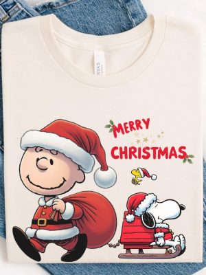 Snoopy And Friends Christmas Shirt Snoopy Christmas Sweatshirt Funny Snoopy Shirt riracha 4