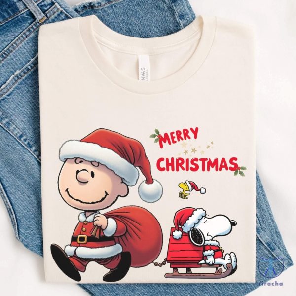 Snoopy And Friends Christmas Shirt Snoopy Christmas Sweatshirt Funny Snoopy Shirt riracha 4