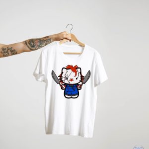 Hello Kitty Chucky Tshirts Halloween Hello Movie Kitty Shirt Hello Kitty Chucky Shirt Sweatshirt Hoodie riracha 3