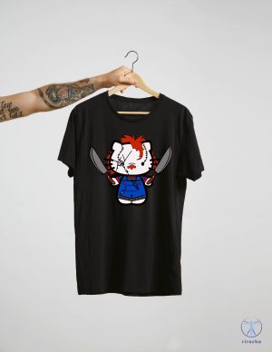 Hello Kitty Chucky Tshirts Halloween Hello Movie Kitty Shirt Hello Kitty Chucky Shirt Sweatshirt Hoodie riracha 4