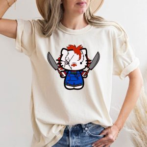 Hello Kitty Chucky Tshirts Halloween Hello Movie Kitty Shirt Hello Kitty Chucky Shirt Sweatshirt Hoodie riracha 5