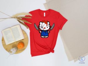 Hello Kitty Chucky Tshirts Halloween Hello Movie Kitty Shirt Hello Kitty Chucky Shirt Sweatshirt Hoodie riracha 6