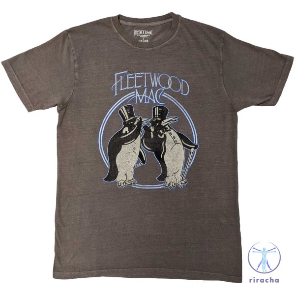 Fleetwood Mac Penguins Pigment Washed T Shirt Fleetwood Mac Shirt Sweatshirt Hoodie riracha 2