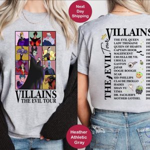 Villains Evil Tour Vintage Disney Shirt Disney Evil Queens Tee Disney Villains Shirt Sweatshirt Hoodie riracha 2