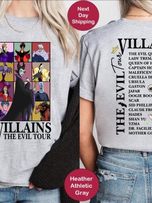 Villains Evil Tour Vintage Disney Shirt Disney Evil Queens Tee Disney Villains Shirt Sweatshirt Hoodie riracha 2