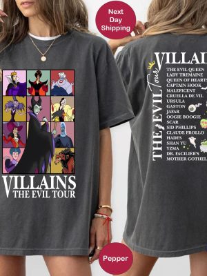 Villains Evil Tour Vintage Disney Shirt Disney Evil Queens Tee Disney Villains Shirt Sweatshirt Hoodie riracha 3