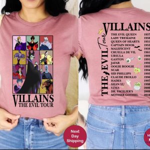 Villains Evil Tour Vintage Disney Shirt Disney Evil Queens Tee Disney Villains Shirt Sweatshirt Hoodie riracha 4