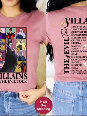 Villains Evil Tour Vintage Disney Shirt Disney Evil Queens Tee Disney Villains Shirt Sweatshirt Hoodie riracha 4