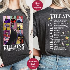 Villains Evil Tour Vintage Disney Shirt Disney Evil Queens Tee Disney Villains Shirt Sweatshirt Hoodie riracha 5