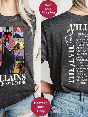 Villains Evil Tour Vintage Disney Shirt Disney Evil Queens Tee Disney Villains Shirt Sweatshirt Hoodie riracha 5