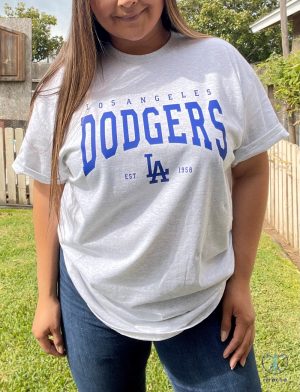 La Dodgers T Shirt La Dodgers Shirt Los Angeles Dodgers Tee Dodgers Tee Dodger Blue Dodgers Shirt riracha 2