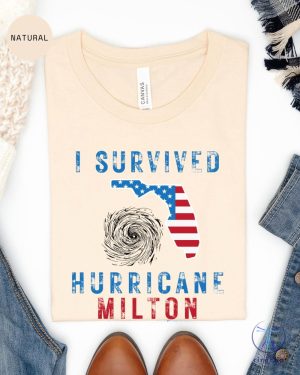 I Survived Hurricane Milton October 2024 Shirt Florida State Hurricane Milton Survivor Shirt Hoodie Sweatshirt riracha 2