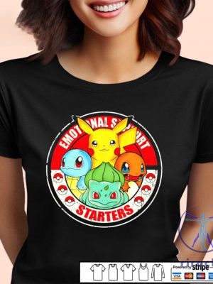 Emotional Support Starters Pokemons Shirt The Starters Pokemon Shirt Hoodie Sweatshirt riracha 2