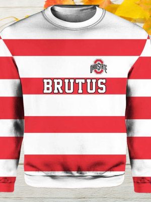 Ohio State Football Brutus Sweatshirt 3D All Over Printed Shirt Hoodie Sweatshirt riracha 3