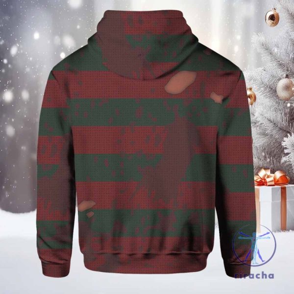 Freddy Krueger Costume Full Over Print 3D Hoodie Shirt Sweatshirt Freddy Krueger Shirt riracha 2