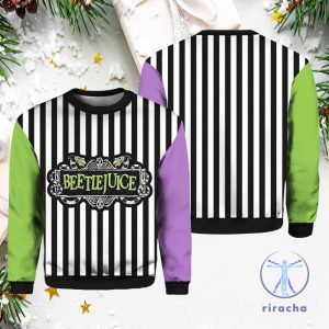 Beetlejuice Classic Halloween Horror Movie Contrast Sweatshirt 3D All Over Printed Shirt Hoodie Sweatshirt riracha 2