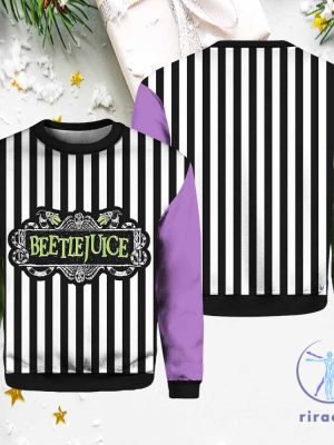 Beetlejuice Classic Halloween Horror Movie Contrast Sweatshirt 3D All Over Printed Shirt Hoodie Sweatshirt riracha 2