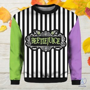 Beetlejuice Classic Halloween Horror Movie Contrast Sweatshirt 3D All Over Printed Shirt Hoodie Sweatshirt riracha 3