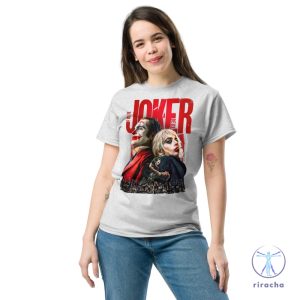 Joker 2024 Shirt Hoodie Sweatshirt Joker And Harley Quinn Costumes Joker Costume Shirt Joker White Shirt riracha 2