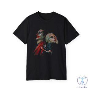 Joker And Harley Quinn Shirt Hoodie Sweatshirt Joker 2 Joker Folie A Deux Movie Joker Harley Quinn T Shirt Lady Gaga T Shirt riracha 1