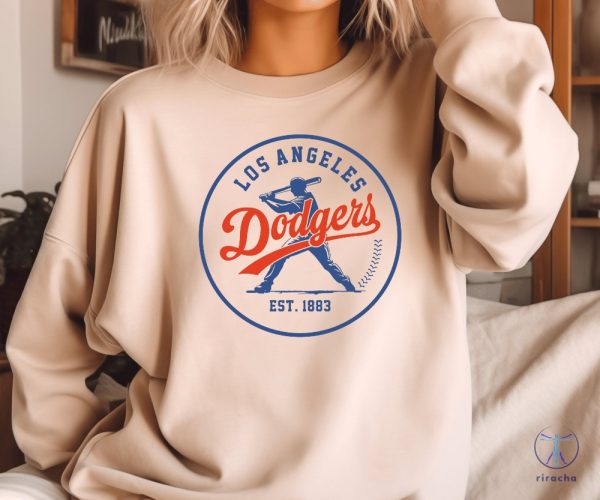 Los Angeles Dodgers Baseball Sweatshirt Favorite Baseball Team Sweatshirt And Hoodie Dodgers Shirt Dodger Shirt riracha 1