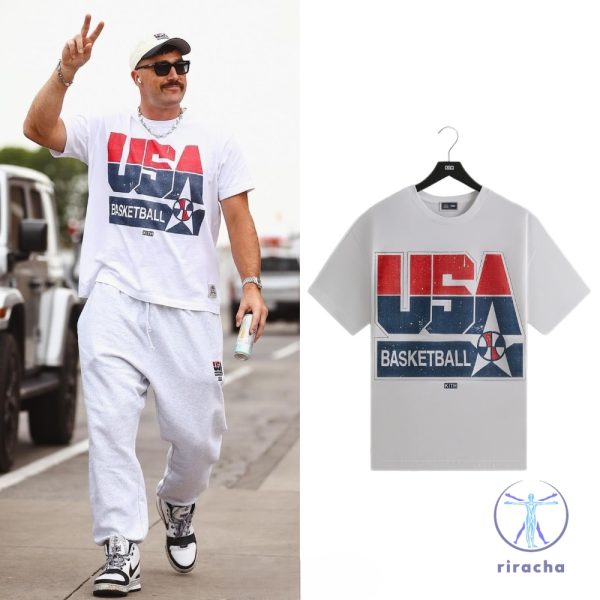 Travis Kelce Team Usa Shirt Basketball Logo For Usa Basketball Champions Vintage Tee Travis Kelce Shirt riracha 1